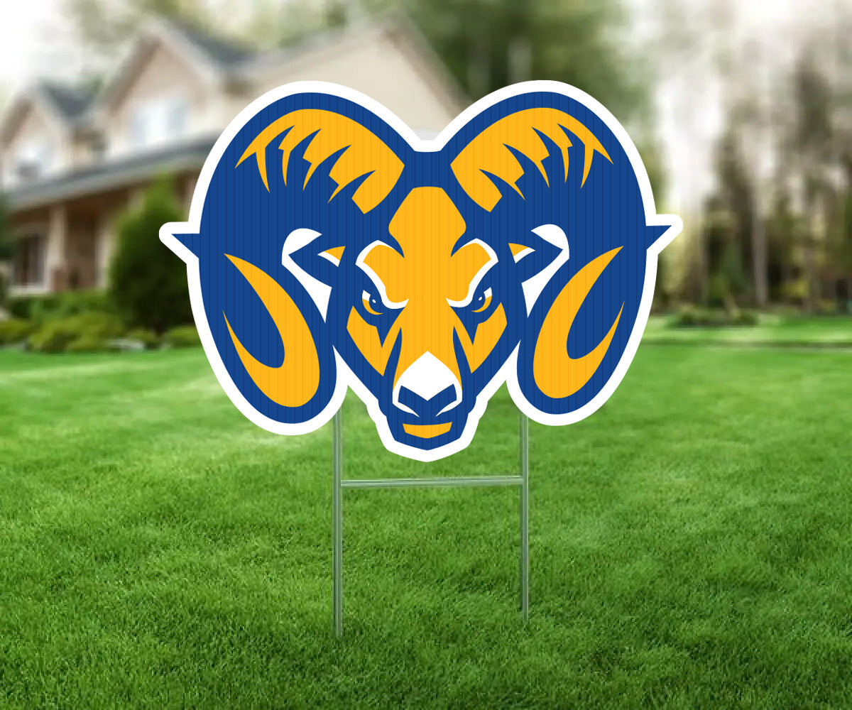 Ram Head Yard Sign